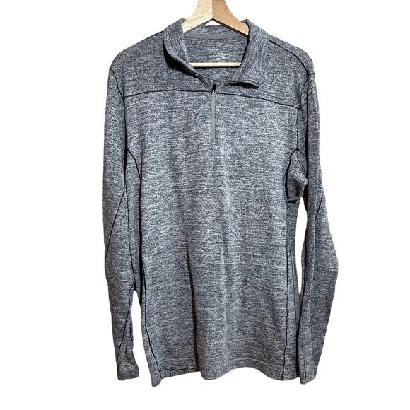 Swiss Tech Other - Swiss Tech‎ gray heathered quarter zip men's pullover sweater L made in Jordan